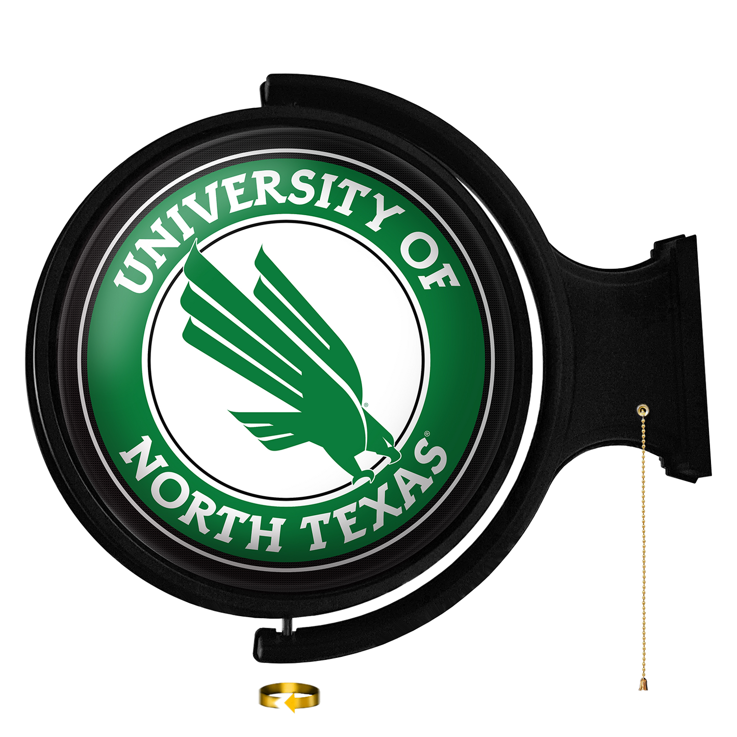 North Texas Mean Green Round Rotating Wall Sign