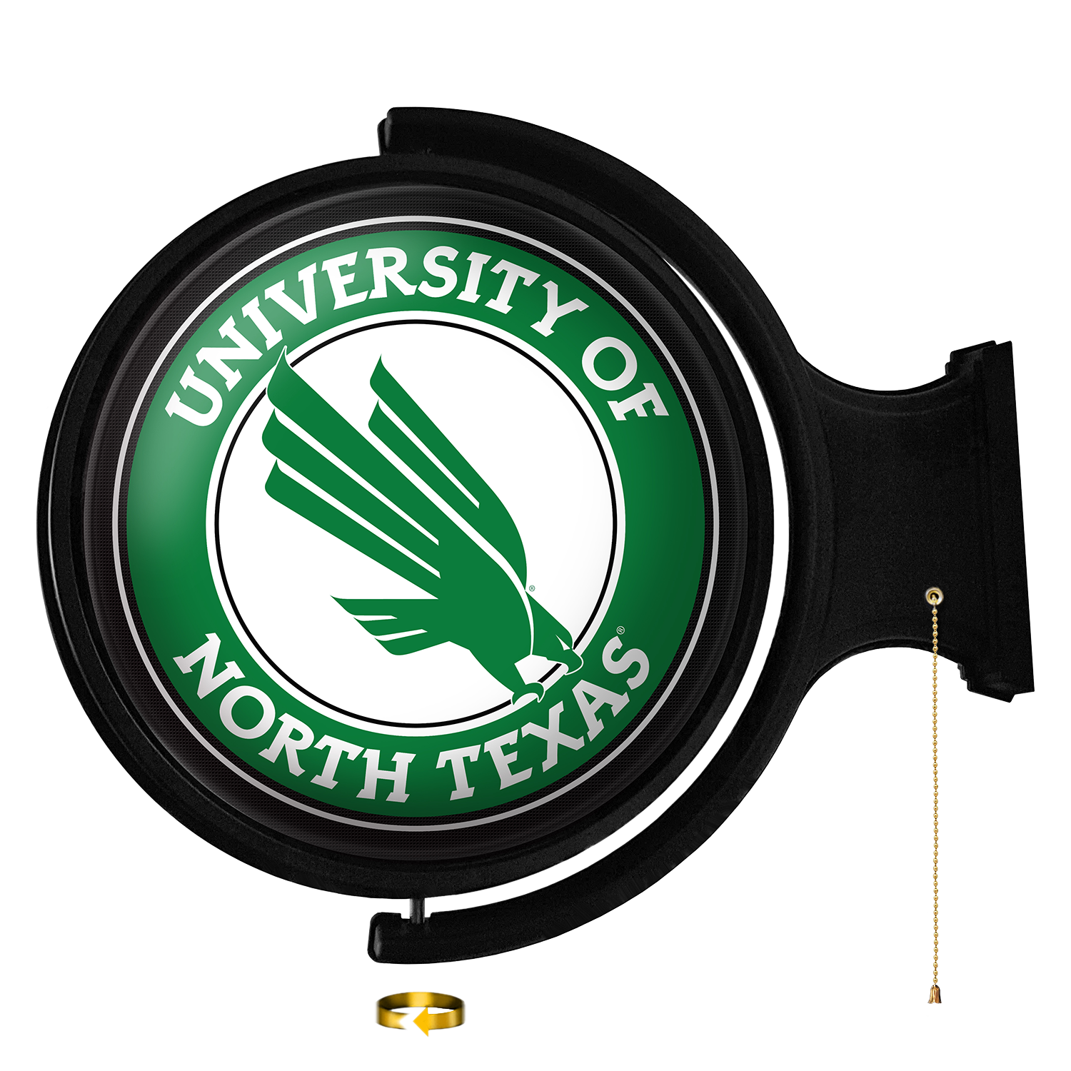 North Texas Mean Green Round Rotating Wall Sign