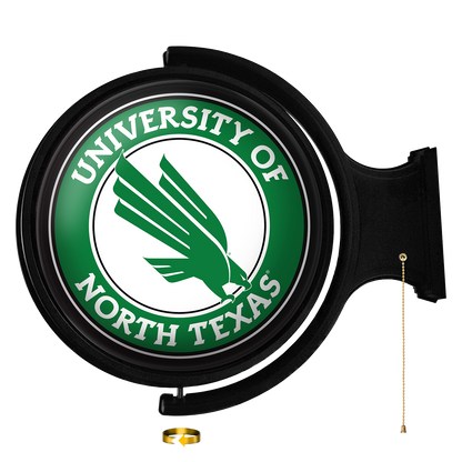 North Texas Mean Green Round Rotating Wall Sign