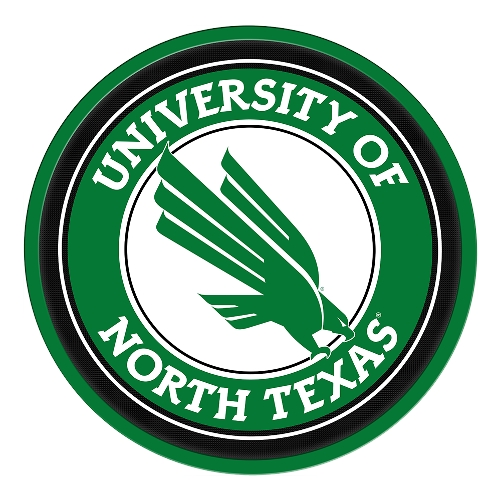 North Texas Mean Green Modern Disc Wall Sign