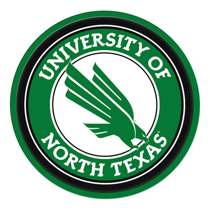 North Texas Mean Green Modern Disc Wall Sign