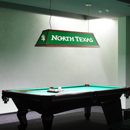 North Texas Mean Green Premium Pool Table Light Room View