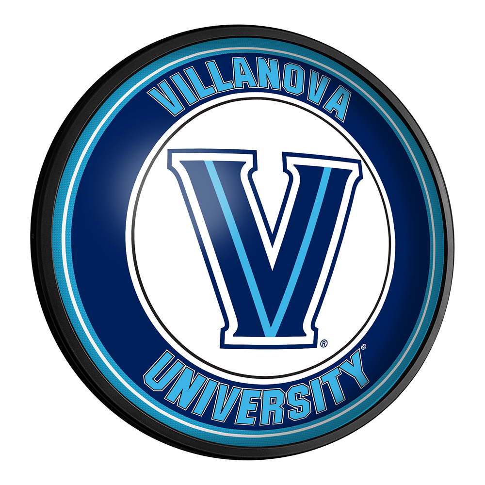 Villanova Wildcats Slimline Round Lighted Wall Sign