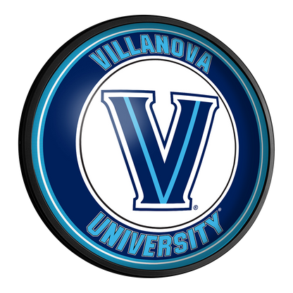 Villanova Wildcats Slimline Round Lighted Wall Sign