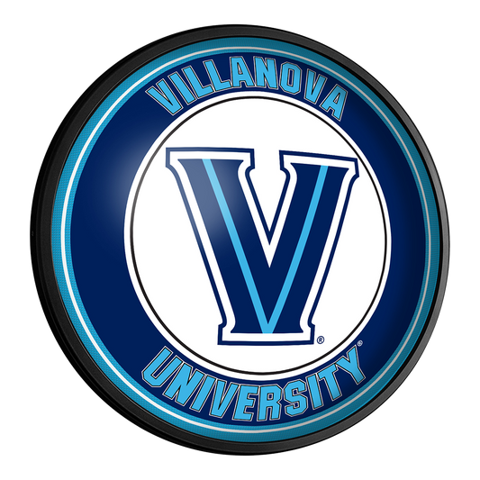 Villanova Wildcats Slimline Round Lighted Wall Sign