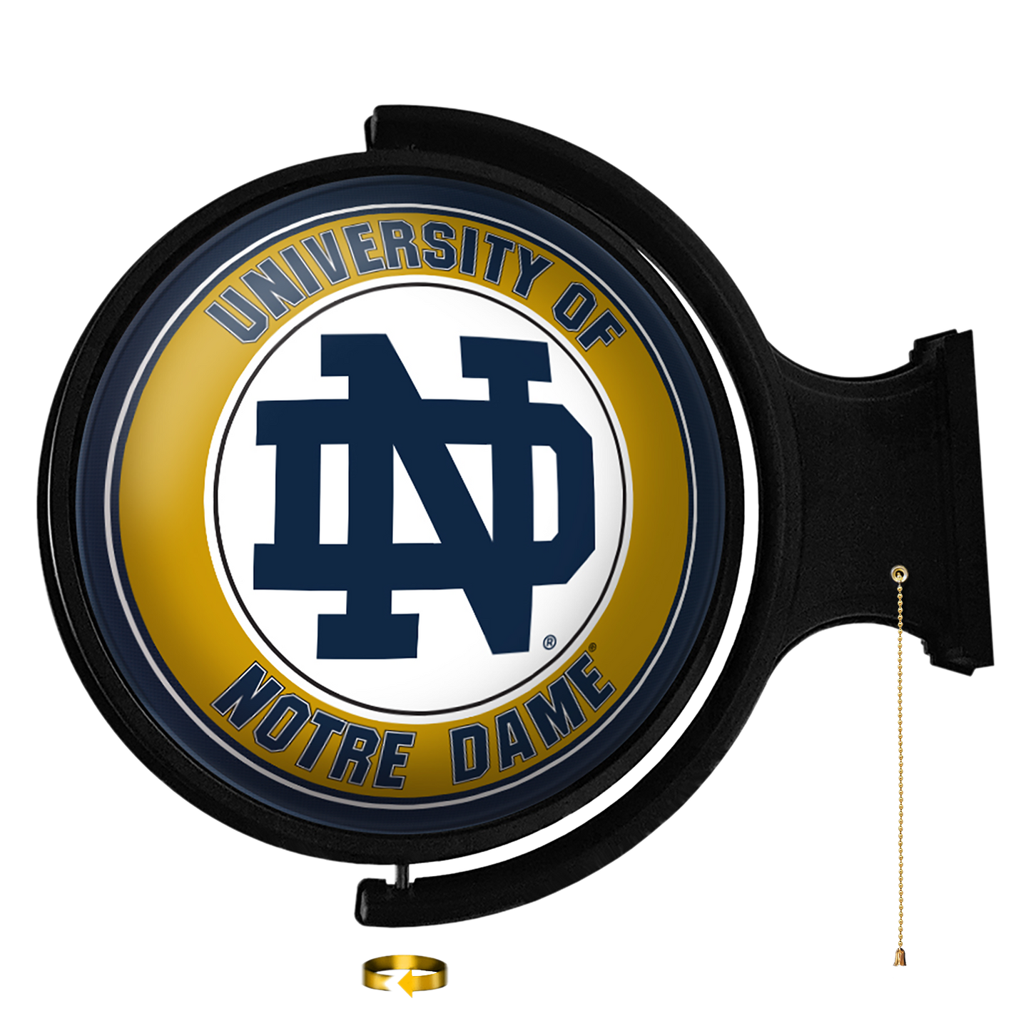 Notre Dame Fighting Irish Round Rotating Wall Sign