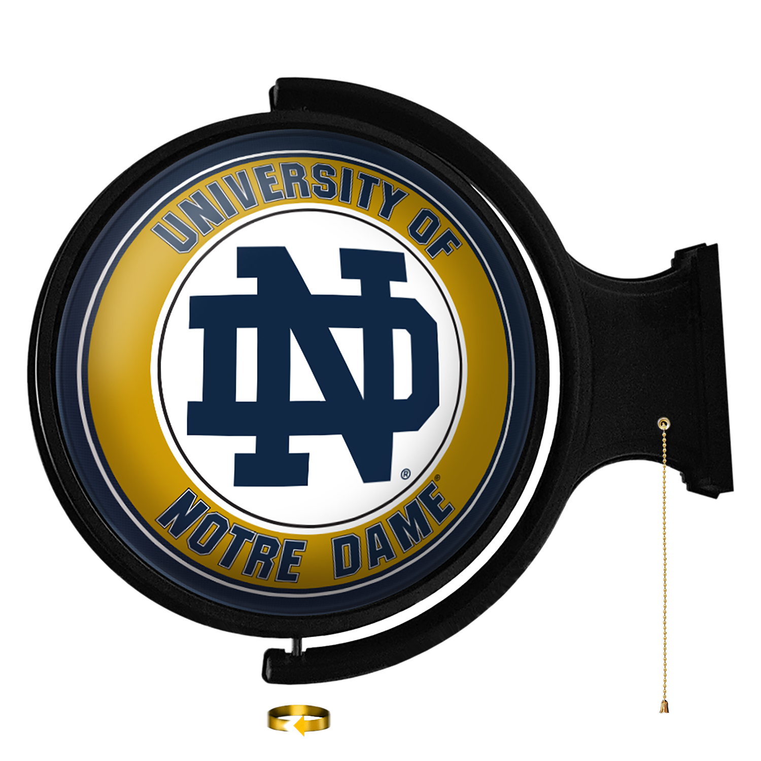 Notre Dame Fighting Irish Round Rotating Wall Sign