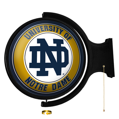Notre Dame Fighting Irish Round Rotating Wall Sign