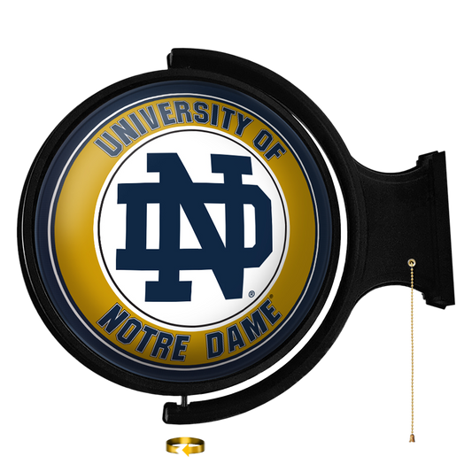 Notre Dame Fighting Irish Round Rotating Wall Sign