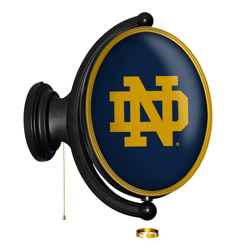 Notre Dame Fighting Irish Oval Rotating Wall Sign