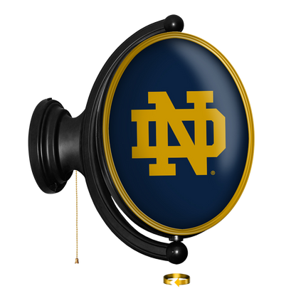 Notre Dame Fighting Irish Oval Rotating Wall Sign