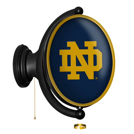 Notre Dame Fighting Irish Oval Rotating Wall Sign