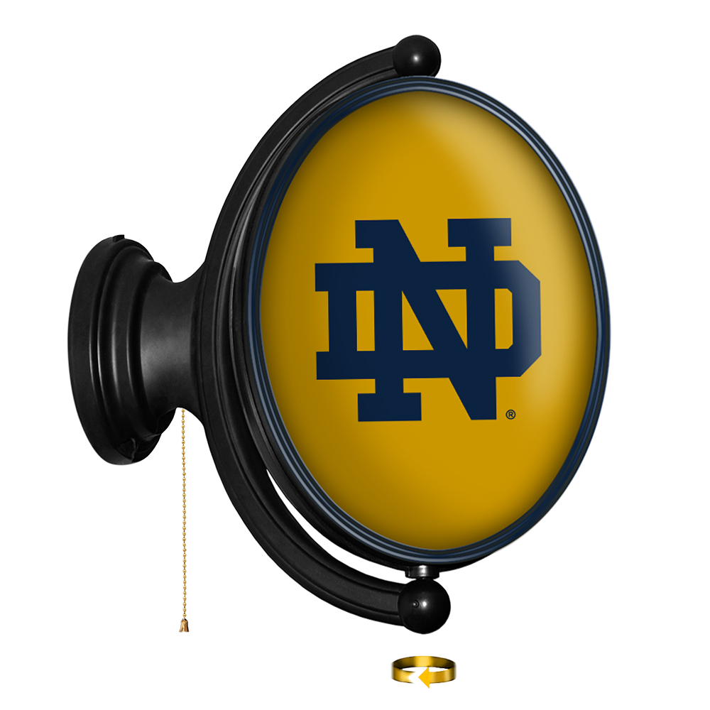Notre Dame Fighting Irish Oval Rotating Wall Sign