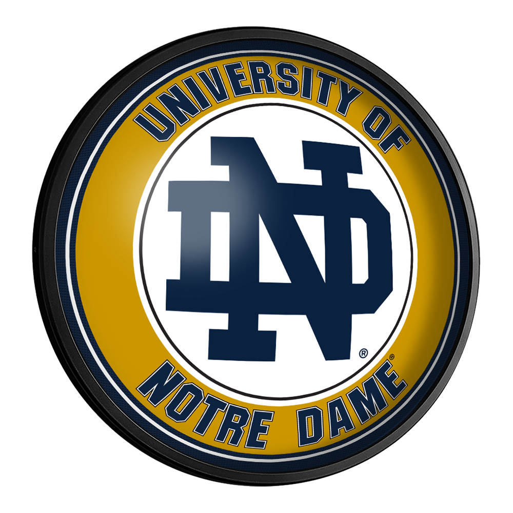 Notre Dame Fighting Irish Slimline Round Lighted Wall Sign