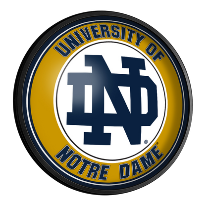 Notre Dame Fighting Irish Slimline Round Lighted Wall Sign