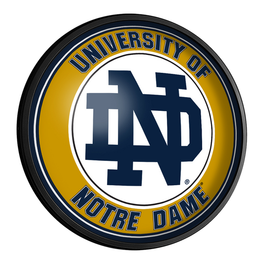 Notre Dame Fighting Irish Slimline Round Lighted Wall Sign