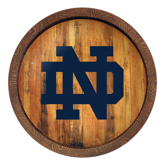 Notre Dame Fighting Irish Barrel Top Sign