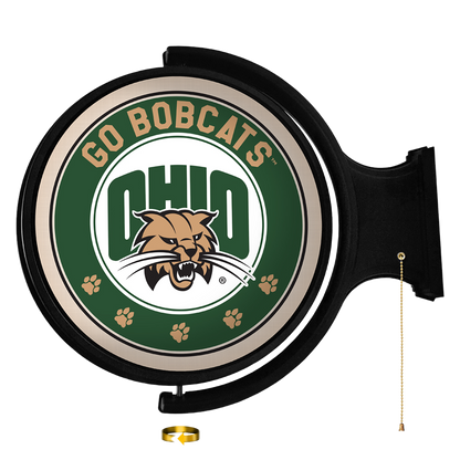 Ohio Bobcats Round Rotating Wall Sign