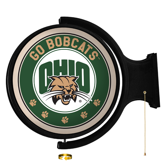 Ohio Bobcats Round Rotating Wall Sign