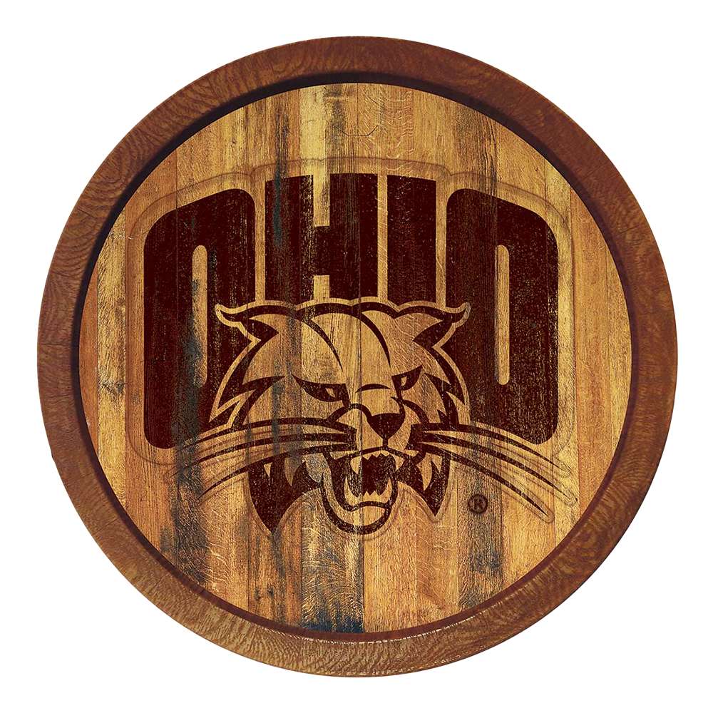 Ohio Bobcats Branded Barrel Top Sign