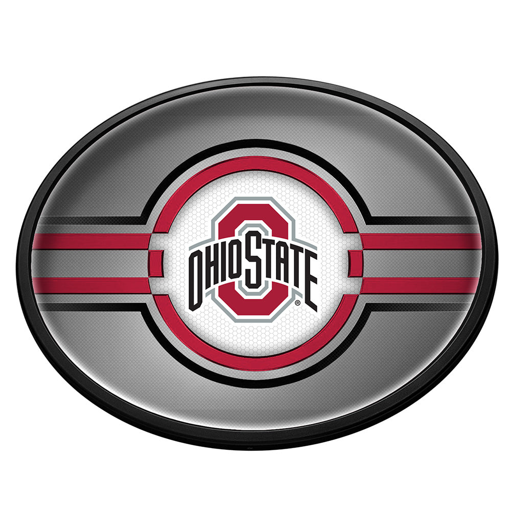 Ohio State Buckeyes Slimline Oval Lighted Wall Sign
