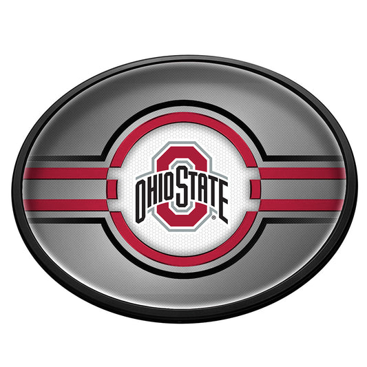 Ohio State Buckeyes Slimline Oval Lighted Wall Sign