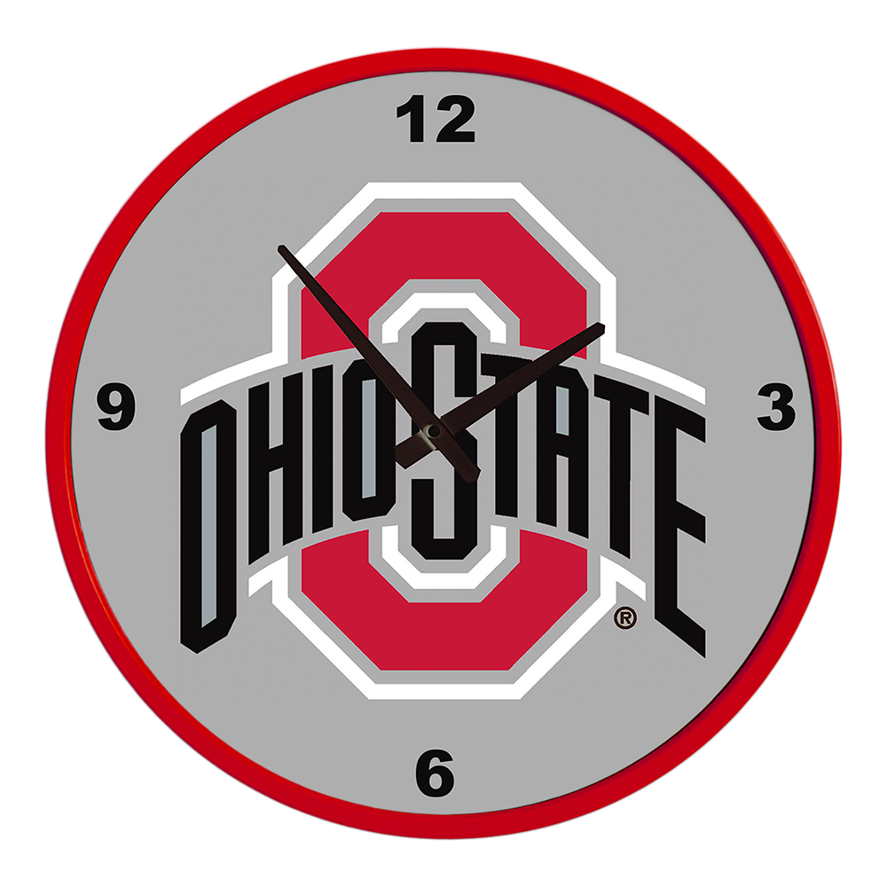 Ohio State Buckeyes Round Wall Clock