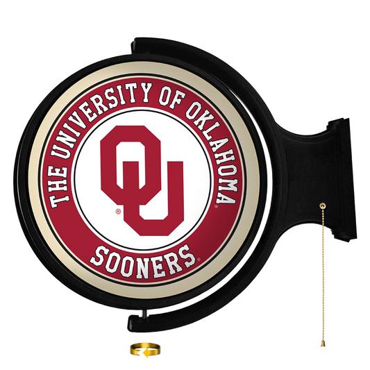 Oklahoma Sooners Round Rotating Wall Sign