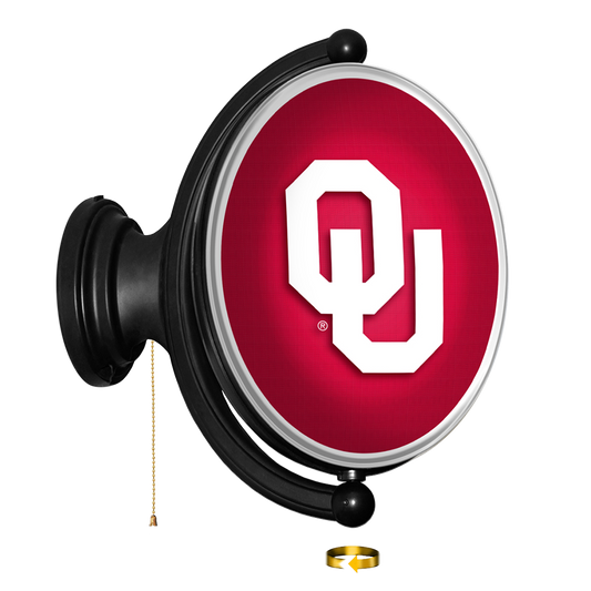 Oklahoma Sooners Oval Rotating Wall Sign