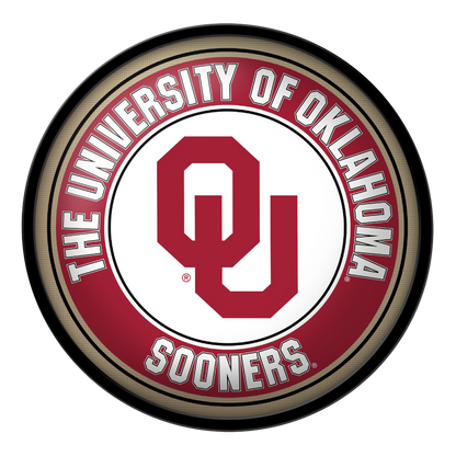 Oklahoma Sooners Modern Disc Wall Sign