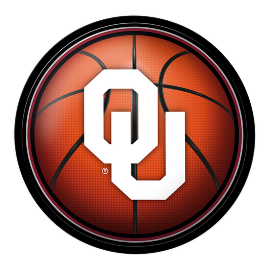 Oklahoma Sooners Basketball Modern Disc Wall Sign