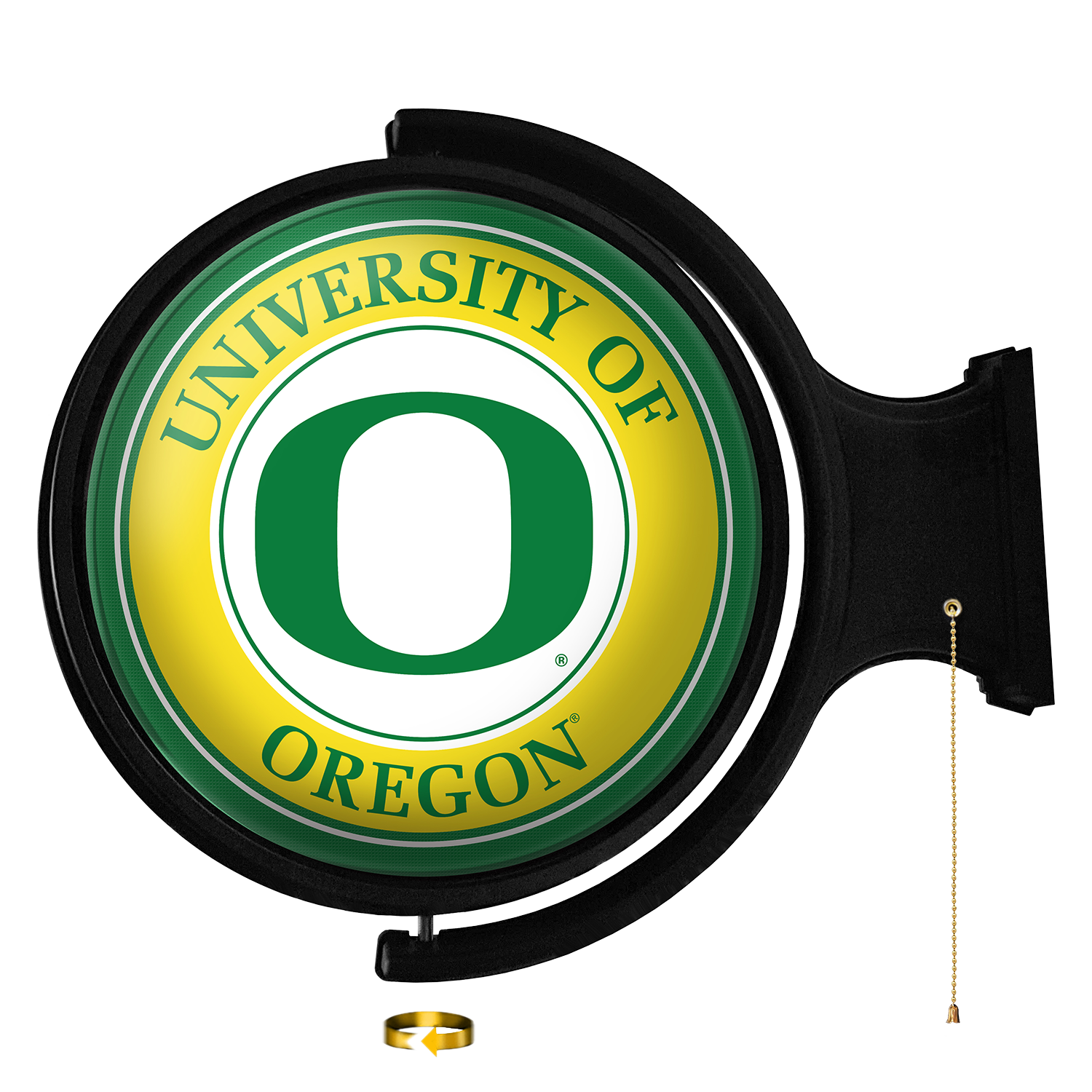 Oregon Ducks Round Rotating Wall Sign