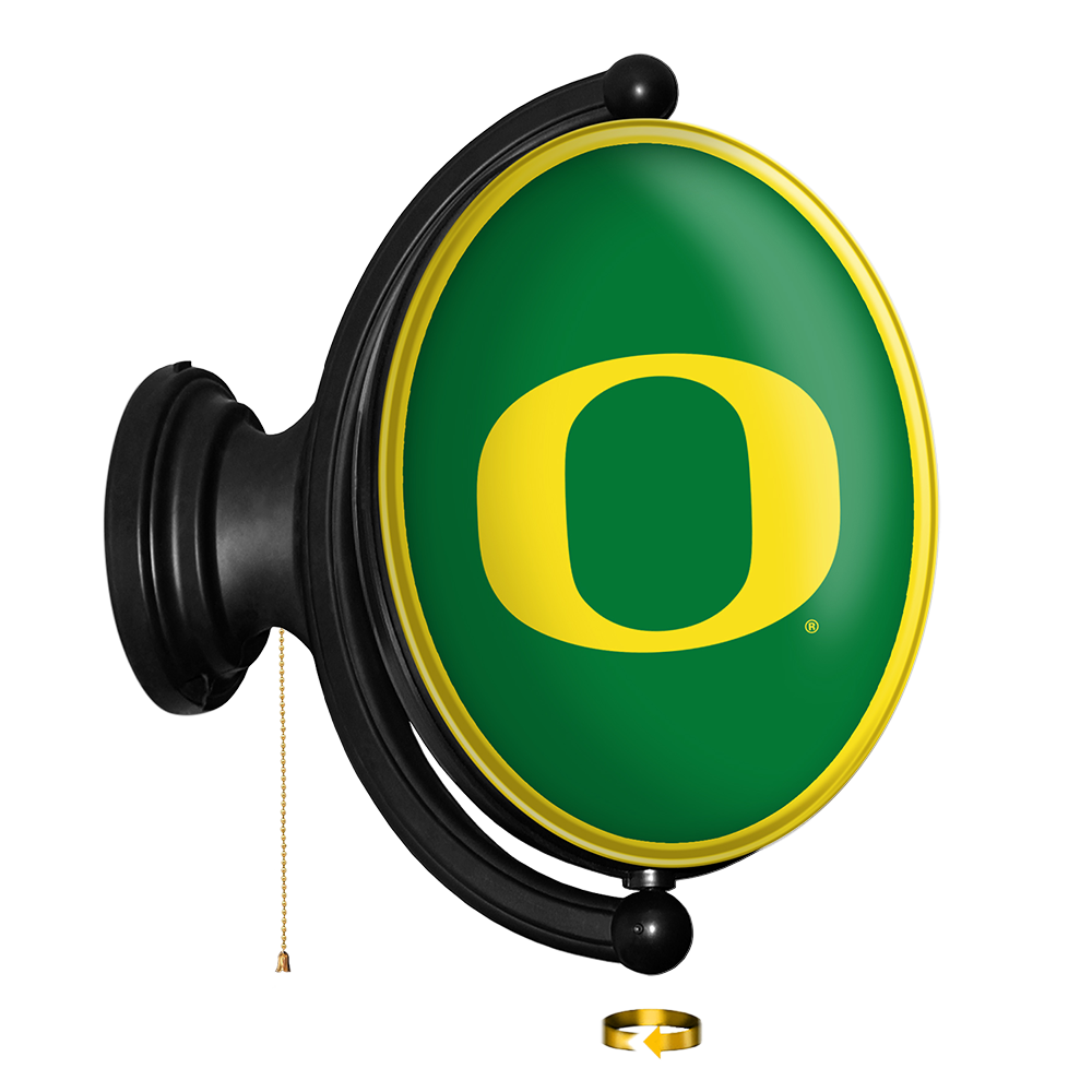 Oregon Ducks Oval Rotating Wall Sign
