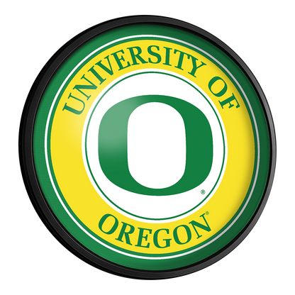 Oregon Ducks Slimline Round Lighted Wall Sign