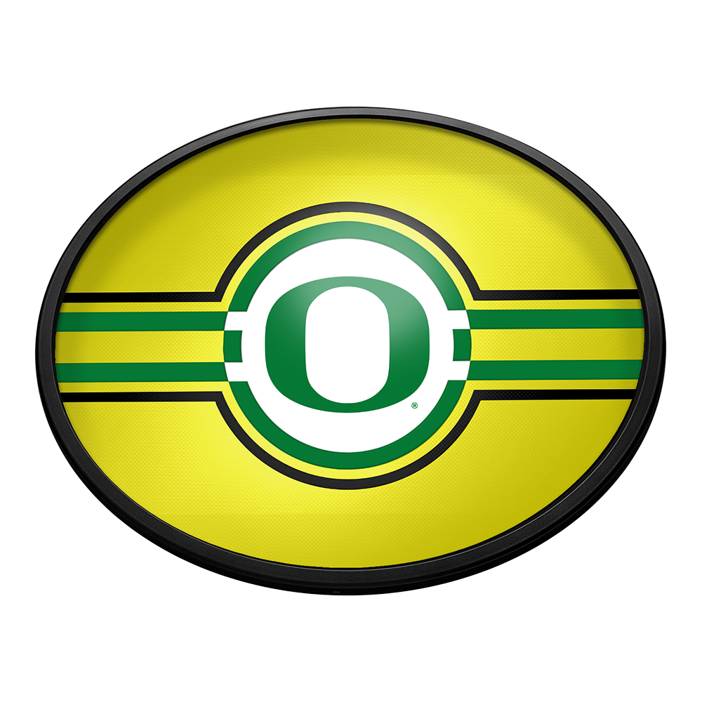 Oregon Ducks Slimline Oval Lighted Wall Sign