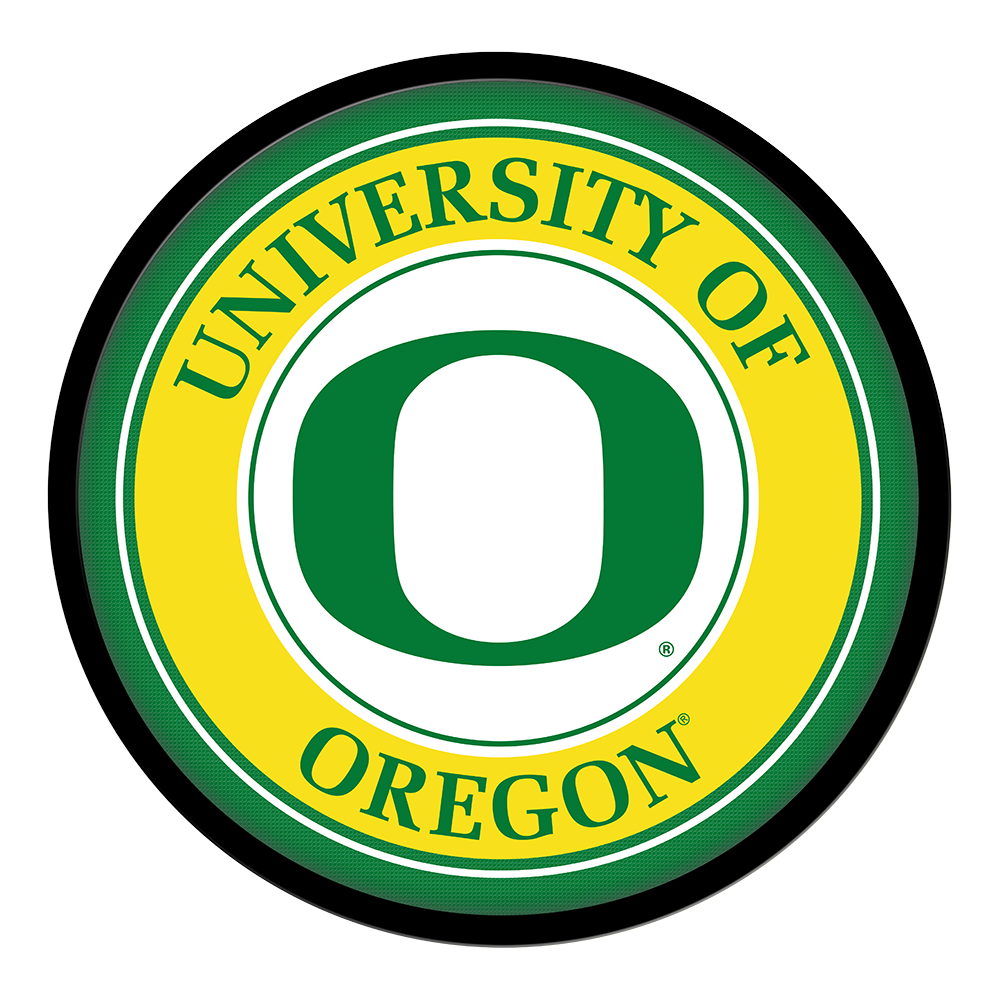 Oregon Ducks Modern Disc Wall Sign