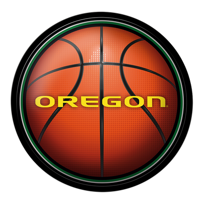 Oregon Ducks Basketball Modern Disc Wall Sign