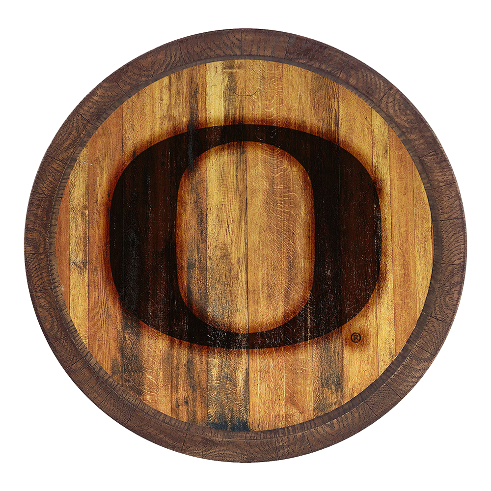 Oregon Ducks Branded Barrel Top Sign