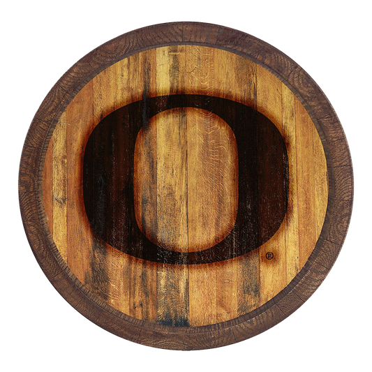 Oregon Ducks Branded Barrel Top Sign