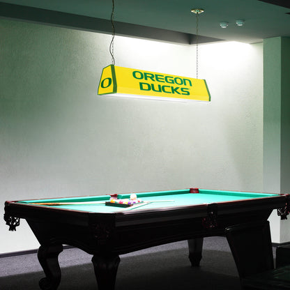 Oregon Ducks Standard Pool Table Light Room View