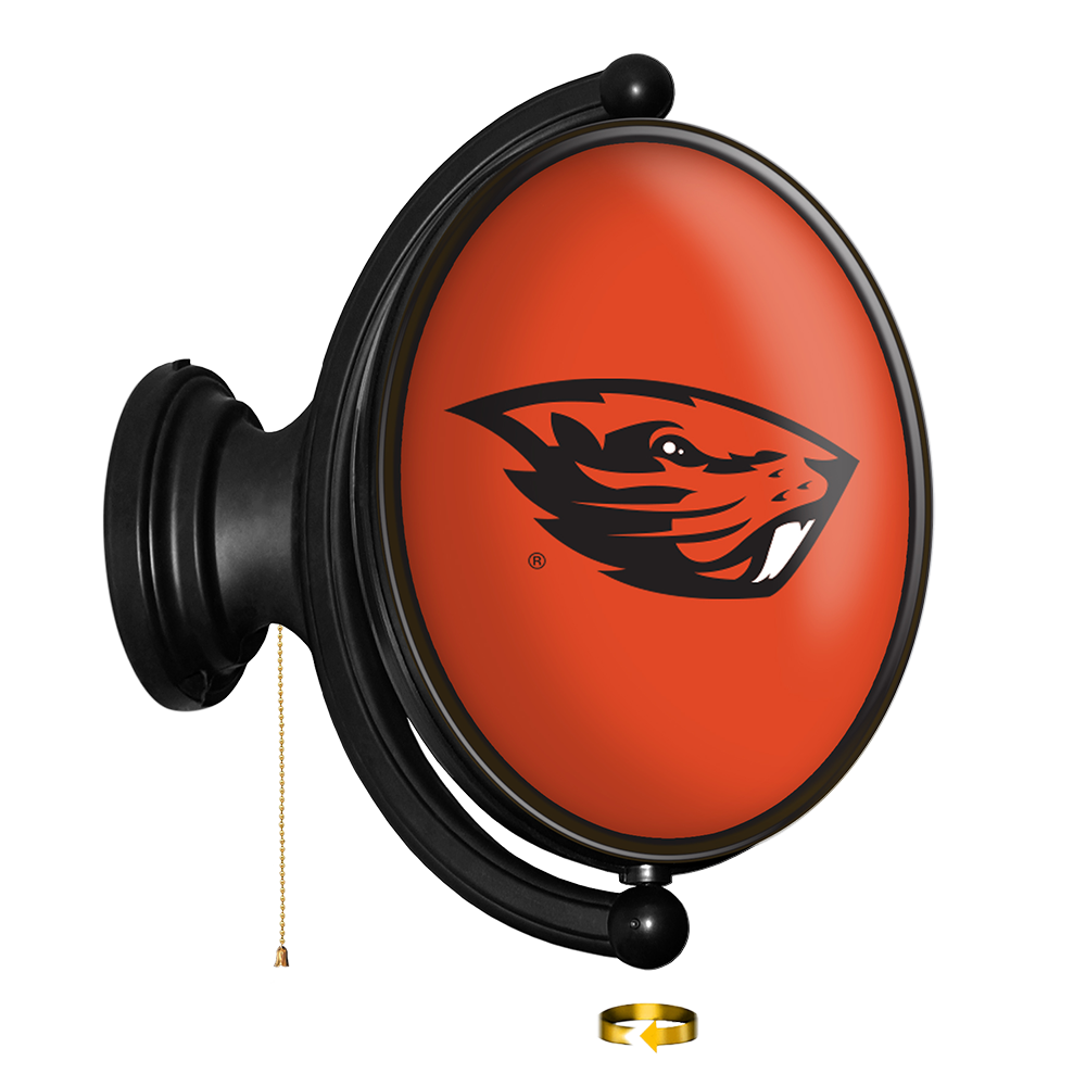 Oregon State Beavers Oval Rotating Wall Sign