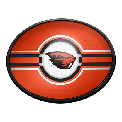 Oregon State Beavers Slimline Oval Lighted Wall Sign