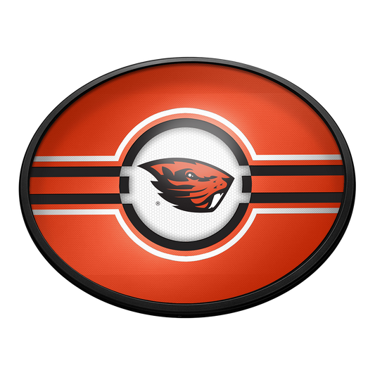 Oregon State Beavers Slimline Oval Lighted Wall Sign