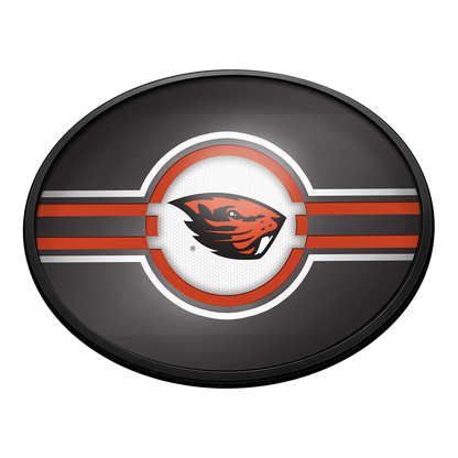 Oregon State Beavers Slimline Oval Lighted Wall Sign
