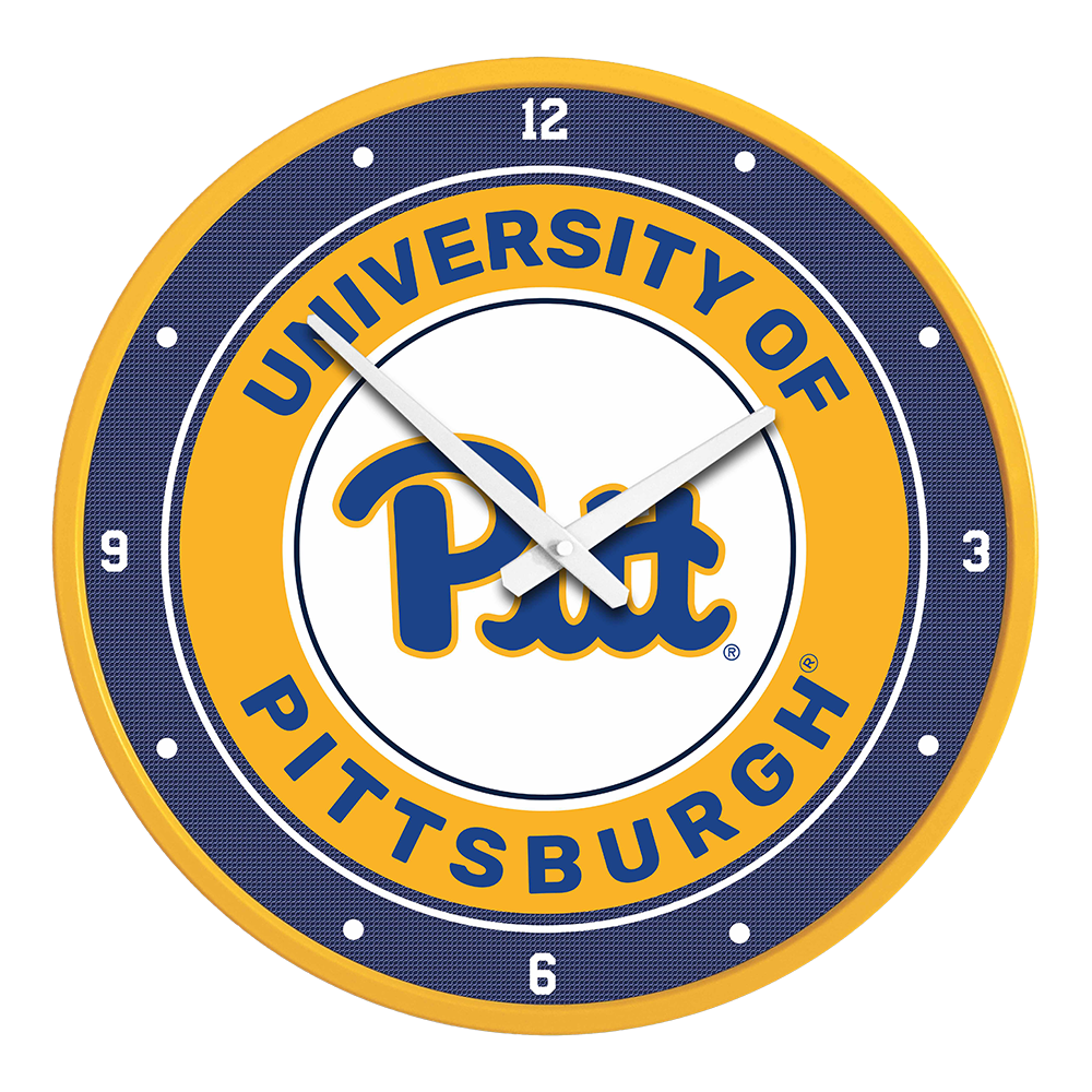 Pittsburgh Panthers Round Wall Clock