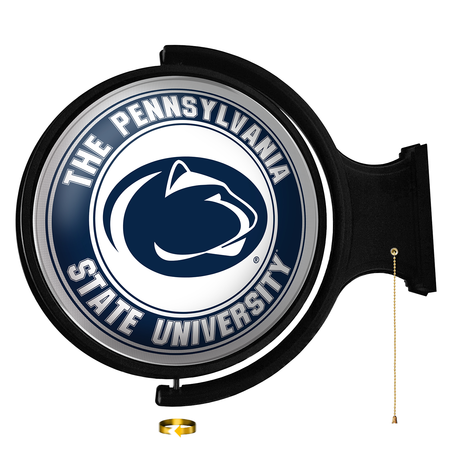 Penn State Nittany Lions Round Rotating Wall Sign Blue / White