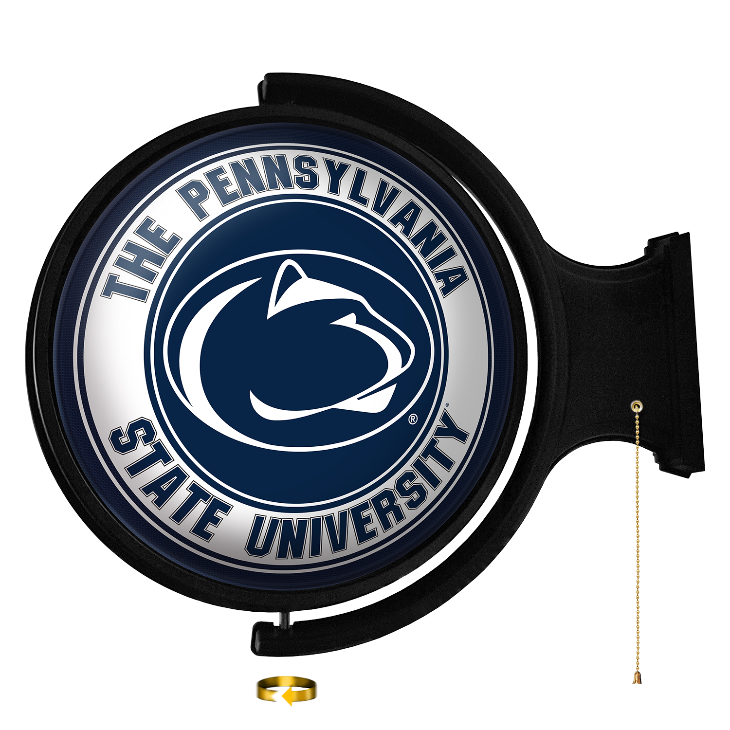 Penn State Nittany Lions Round Rotating Wall Sign White / Blue