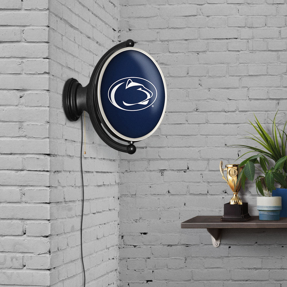 Penn State Nittany Lions Oval Rotating Wall Sign Room View