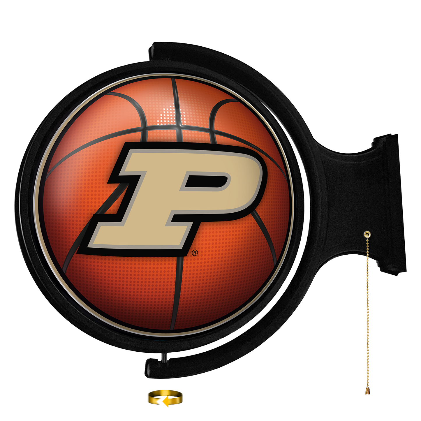 Purdue Boilermakers Round Basketball Rotating Wall Sign