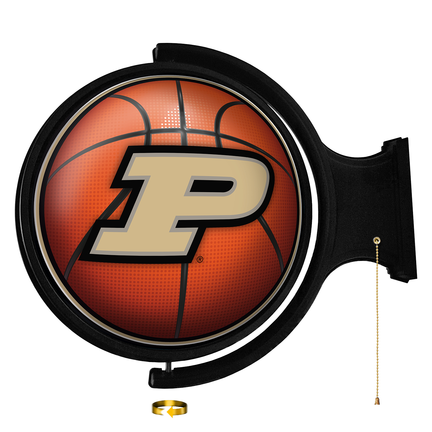 Purdue Boilermakers Round Basketball Rotating Wall Sign
